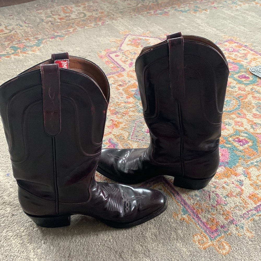 Maroon Neolite Cowboy Boots